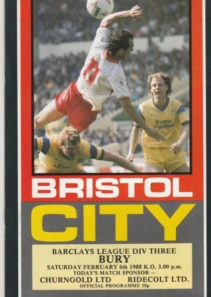 Bristol City v Bury 06-Feb-1988