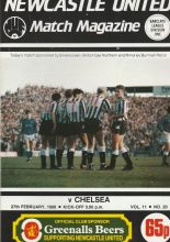 Newcastle United v Chelsea 27-Feb-1988