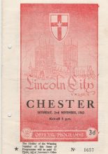 Lincoln City v Chester  02-Nov-1963