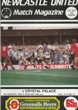 Newcastle United v Crystal Palace 09-Jan-1988