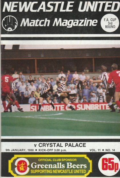 Newcastle United v Crystal Palace 09-Jan-1988