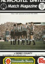 Newcastle United v Derby County 14-Nov-1987