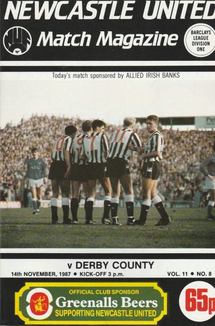 Newcastle United v Derby County 14-Nov-1987