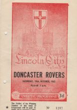 Lincoln City v Doncaster Rovers 19-Oct-1963