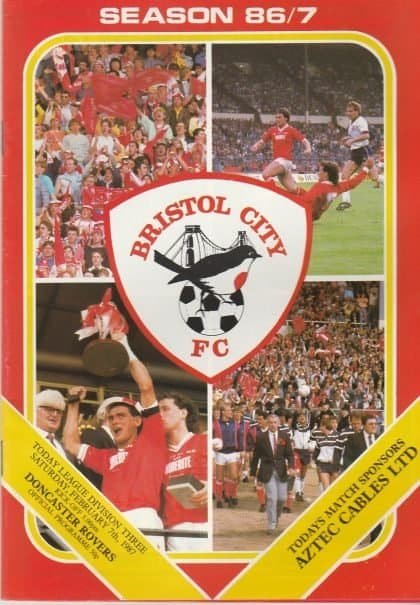 Bristol City v Doncaster Rovers 07-Feb-1987