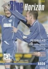 Peterhead v East Stirling 05-Oct-2002