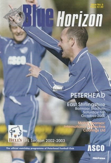 Peterhead v East Stirling  05-Oct-2002