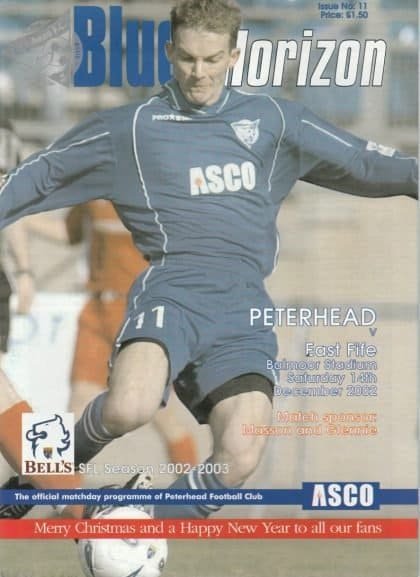 Peterhead v East Fife 14-Dec-2002