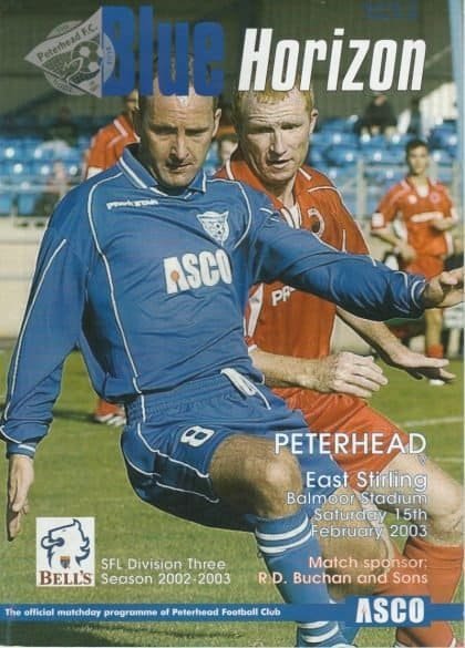 Peterhead v East Stirling  15-Feb-2003