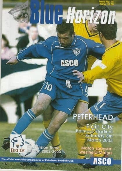 Peterhead v Elgin City 08-Mar-2003