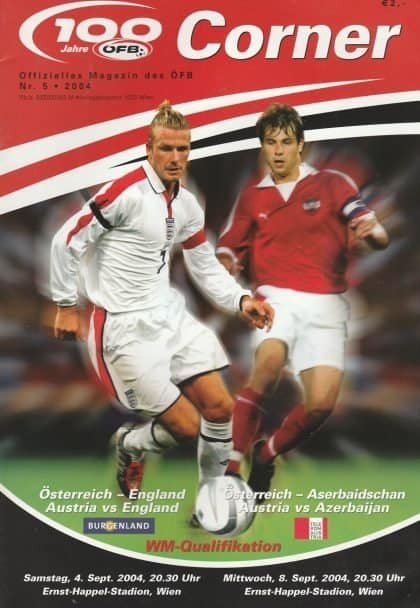 Austria v England 04-Sep-2004