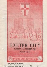 Lincoln City v Exeter City 21-Dec-1963
