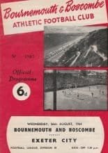 Bournemouth and Boscombe Athletic v Exeter City 26-Aug-1964