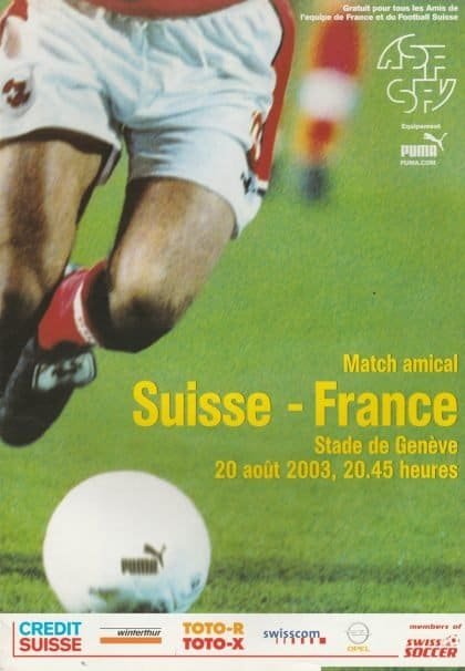 Switzerland v France 20-Aug-2003