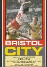 Bristol City v Fulham 31-Oct-1987
