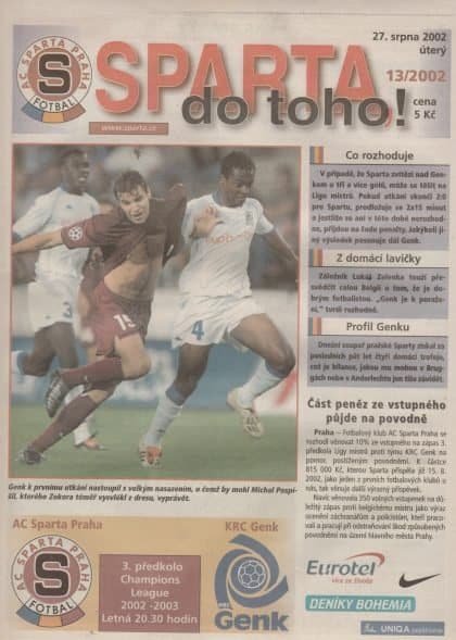 Sparta Prague v KRC Genk  20-Aug-2002