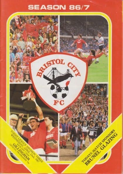 Bristol City v Gillingham 22-Apr-1987