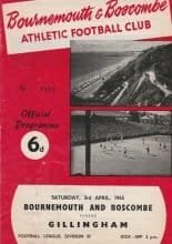 Bournemouth & Boscombe Athletic v Gillingham 03-Apr-1965
