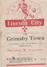 Lincoln City v Grimsby Town 15-Dec-1951