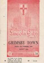Lincoln City v Grimsby Town 23-Feb-1962