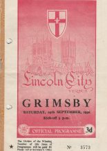 Lincoln City v Grimsby Town 29-Sep-1956