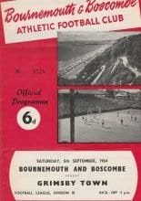 Bournemouth and Boscombe Athletic v Grimsby Town 05-Sep-1964