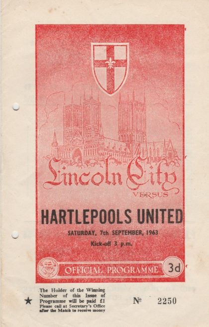 Lincoln City v Hartlepool United 07-Sep-1963