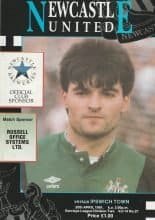 Newcastle United v Ipswich Town 20-Apr-1991