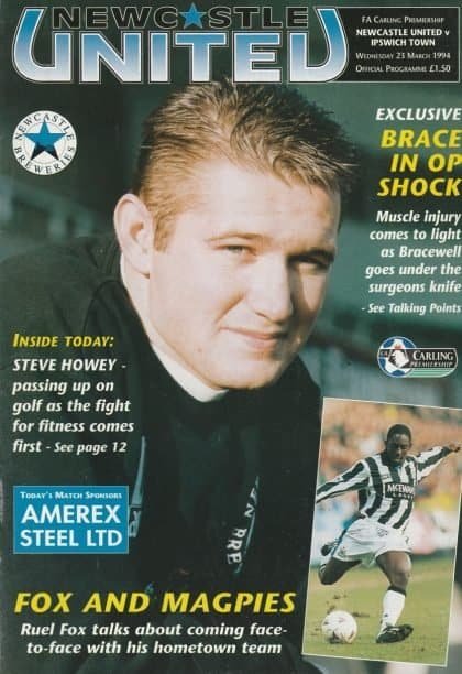 Newcastle United v Ipswich Town 23-Mar-1994
