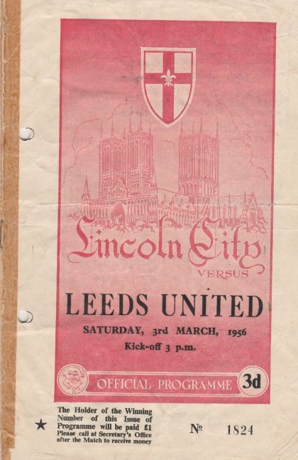 Lincoln City v Leeds United 03-Mar-1956