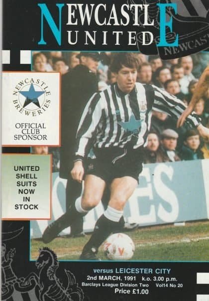 Newcastle United v Leicester City 02-Mar-1991