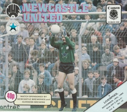 Newcastle United v Liverpool 18-Nov-1984