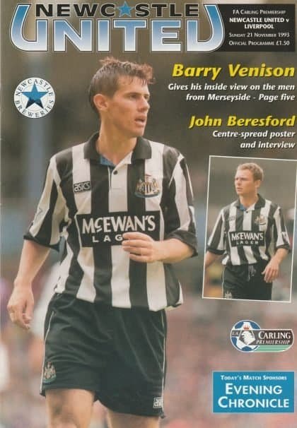 Newcastle United v Liverpool 21-Nov-1993