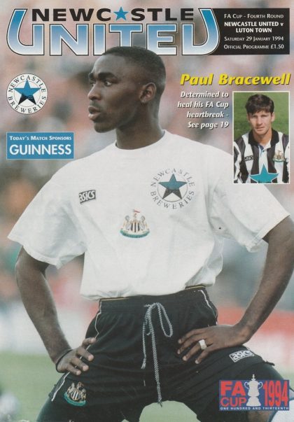 Newcastle United v Luton Town 29-Jan-1994
