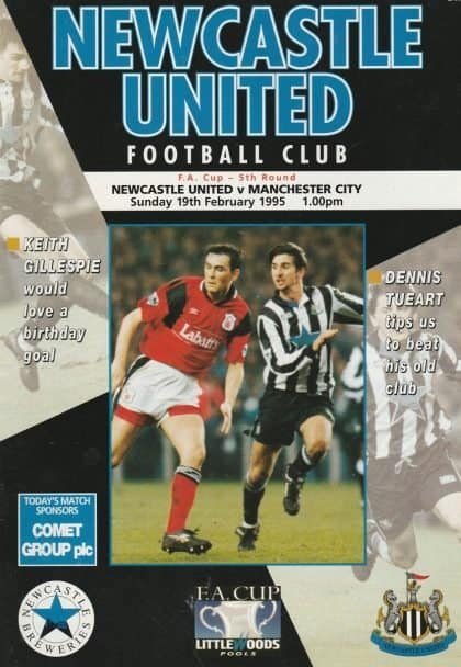 Newcastle United v Manchester City 19-Feb-1995