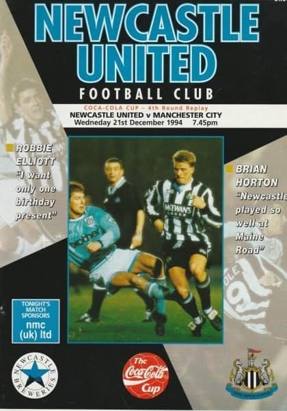 Newcastle United v Manchester City 21-Dec-1994