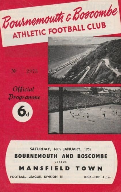 Bournemouth & Boscombe Athletic v Mansfield Town 16-Jan-1965
