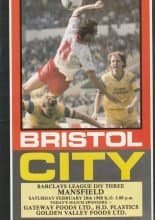 Bristol City v Mansfield Town 20-Feb-1988
