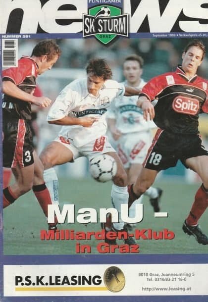 Sturm Graz v Manchester United 22-Sep-1999