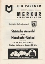 Steirische Auswahl v Manchester United 28-May-1971