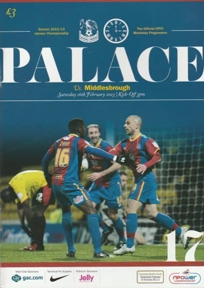 Crystal Palace v Middlesbrough 16-Feb-2013