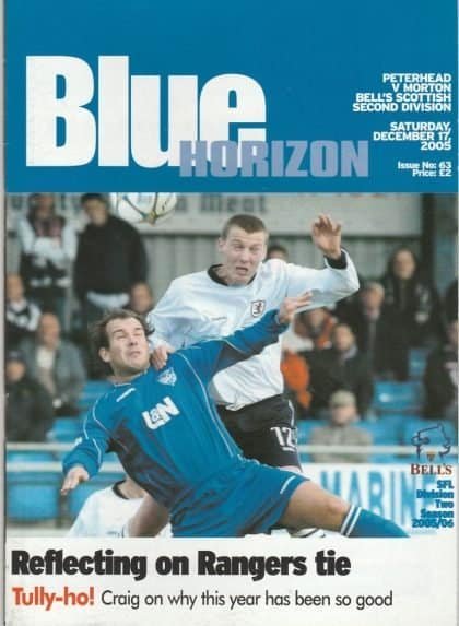 Peterhead v Greenock Morton 17-Dec-2005