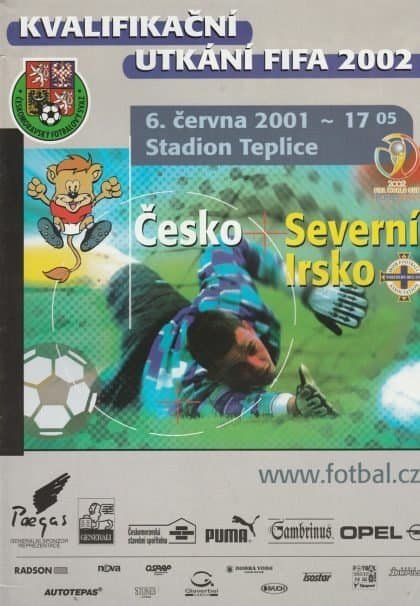 Czech Republic v Northern Ireland 06-Jun-2001