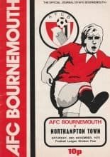 AFC Bournemouth v Northampton Town 29-Nov-1975