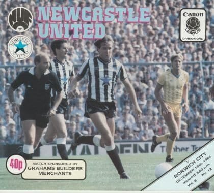 Newcastle United v Norwich City 15-Dec-1984