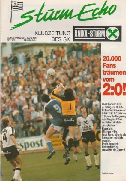Sturm Graz v Nottingham Forest 21-Mar-1984