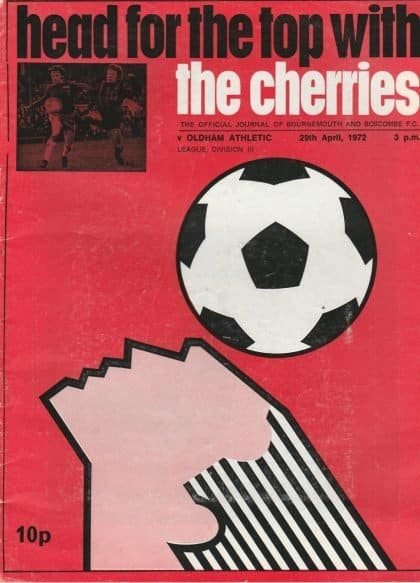 Bournemouth & Boscombe v Oldham Athletic 29-Apr-1972