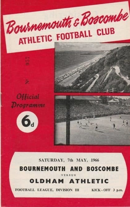 Bournemouth & Boscombe Athletic v Oldham Athletic  07-May-1966