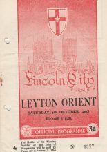 Lincoln City v Leyton Orient  04-Oct-1958