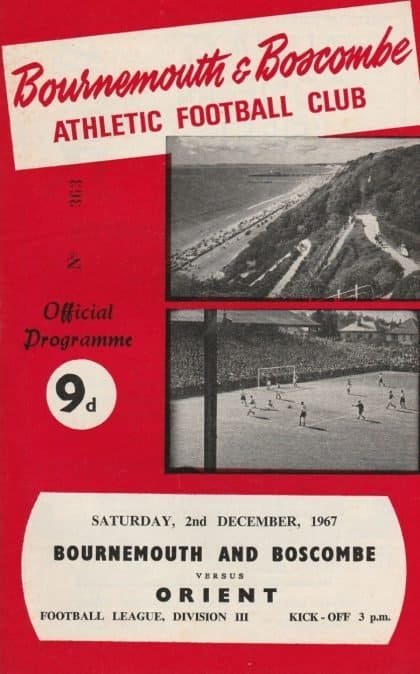 AFC Bournemouth v Leyton Orient 02-Dec-1967